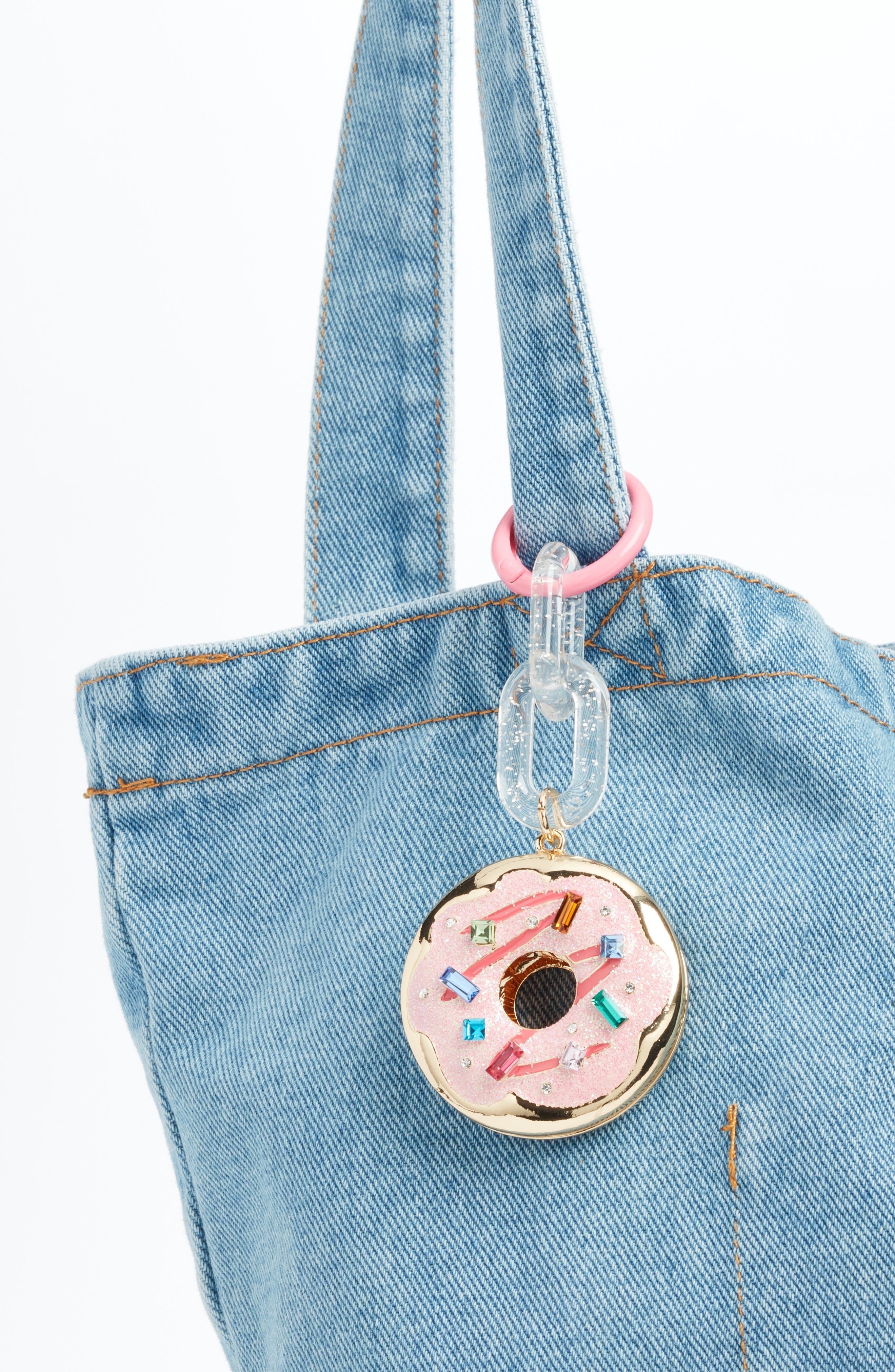 Chelsea28 Donut Bag Charm, Alternate, color, Pink Multi- Gold