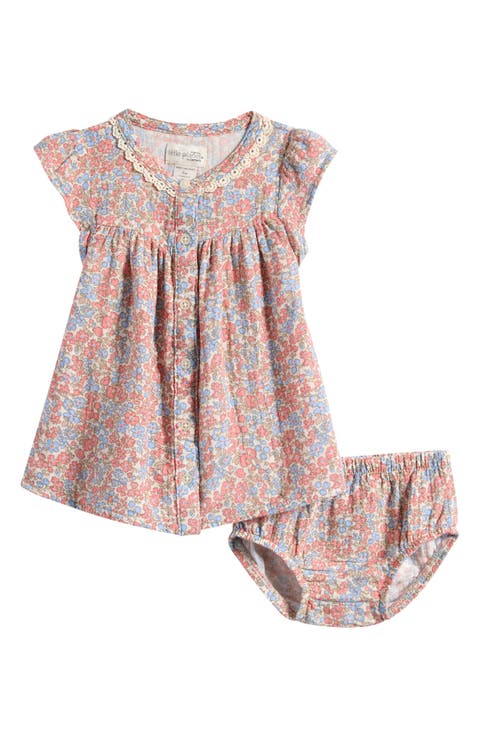 Floral Organic Cotton Dress & Bloomers Set (Baby)