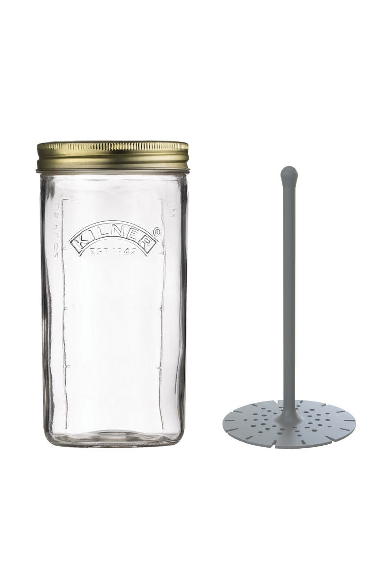 Kilner Pickle Jar with Lifter, 34 ounce, Main, color, Clear