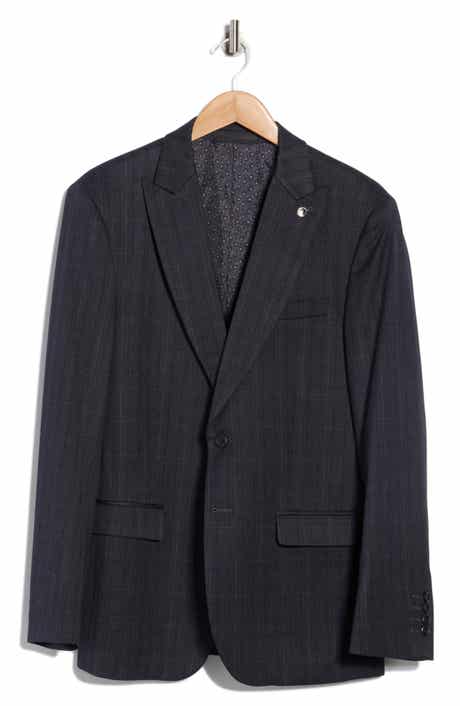 Tahari Slim Fit Plaid Blazer