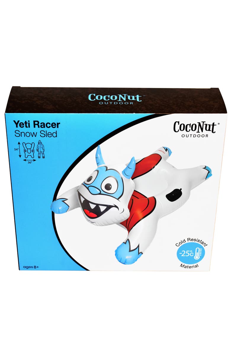 Coconut Outdoor Yeti Racer 54X36" Snow Sled 8+, Alternate, color, Multicolored