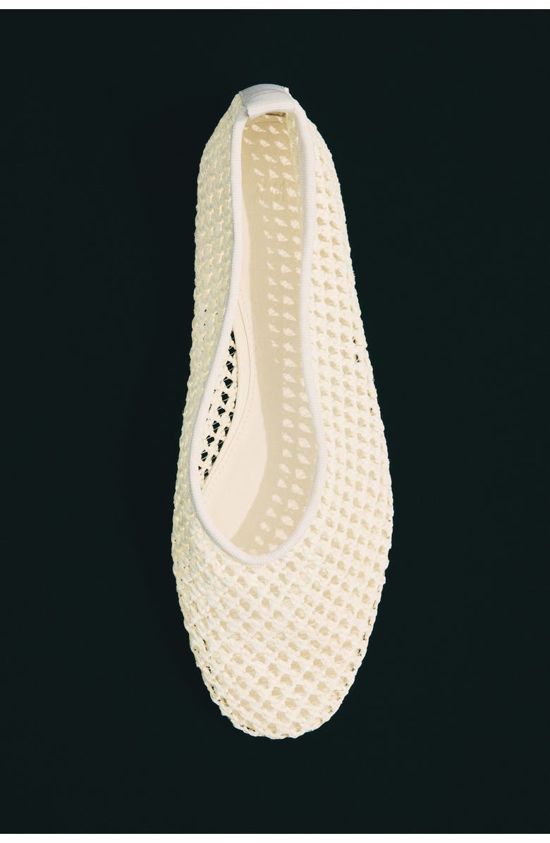 H&M Braided Ballet Flats, Alternate, color, Cream