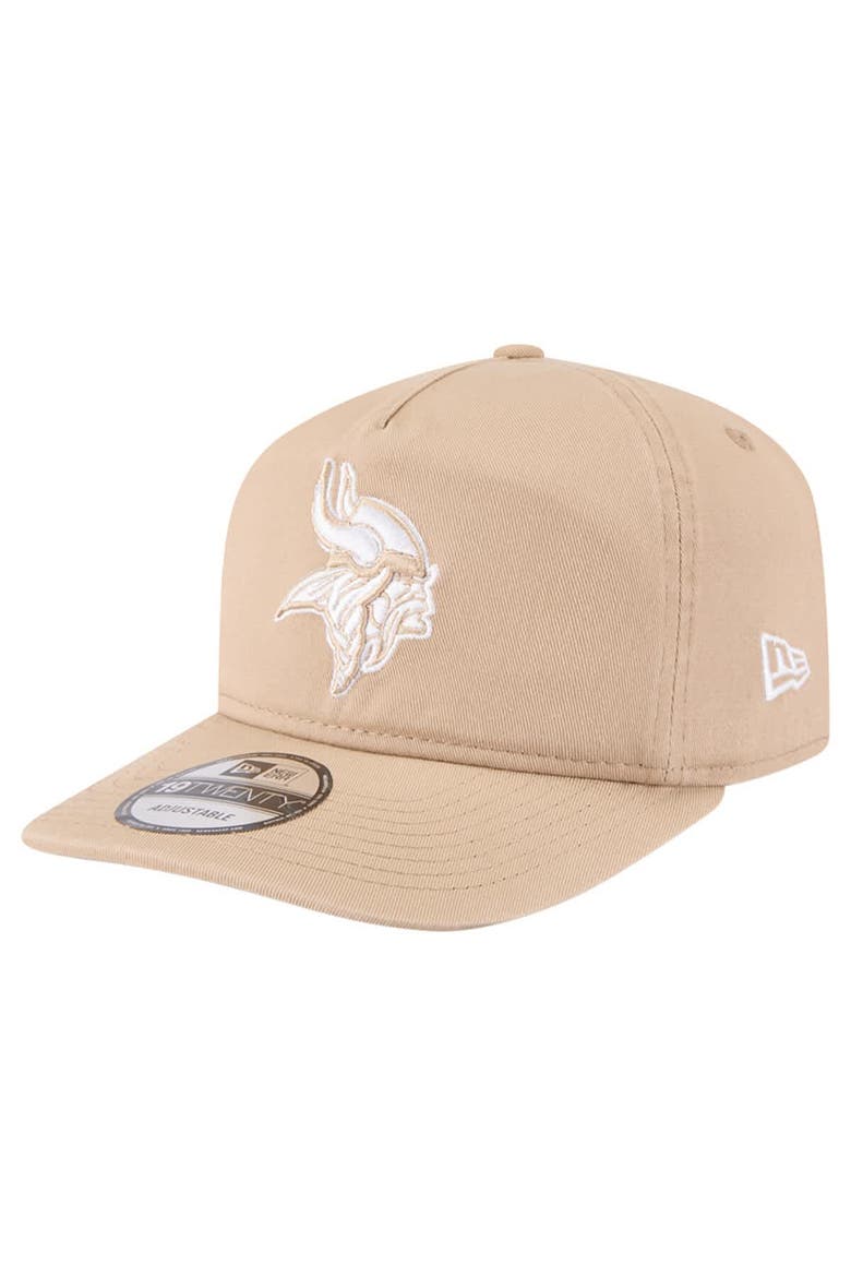 Men's New Era Tan Minnesota Vikings 19TWENTY Adjustable Hat, Main, color, Tan