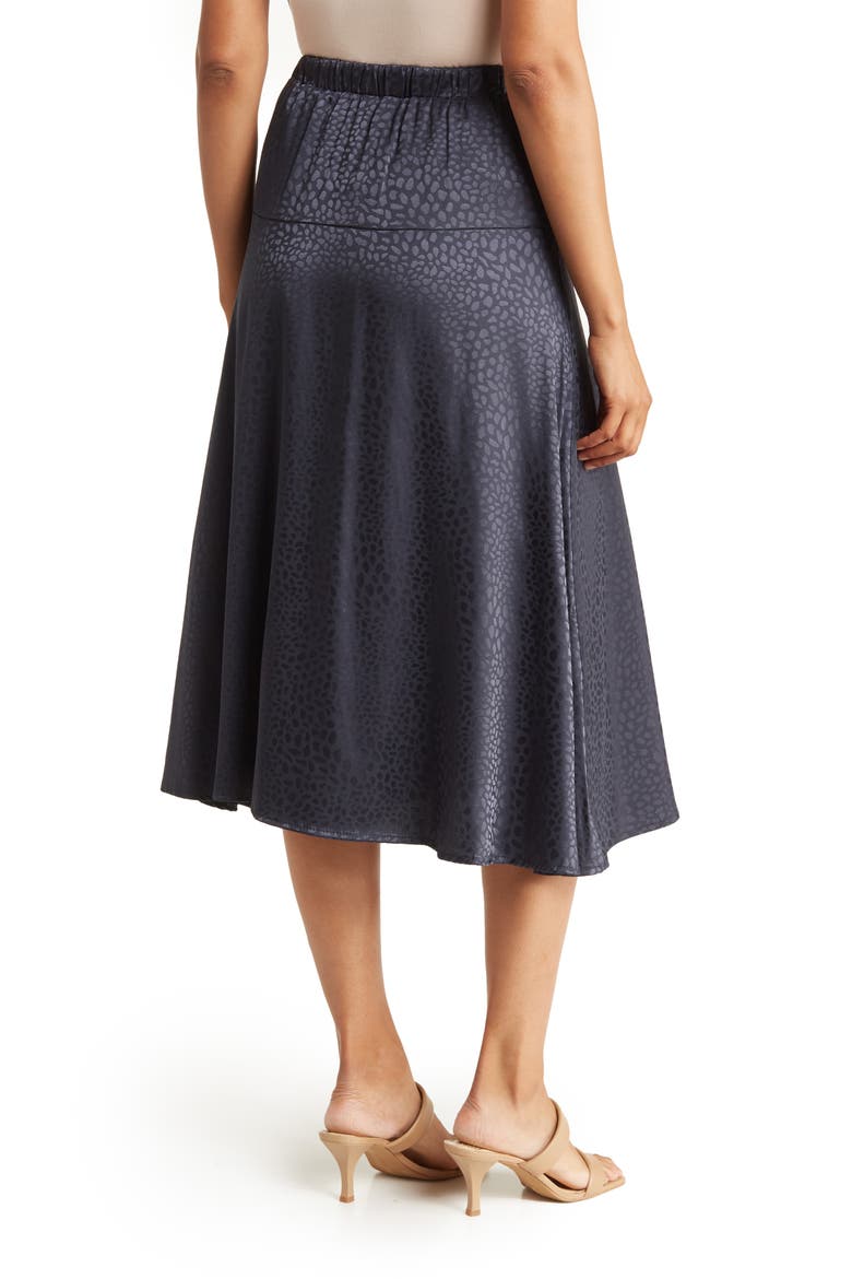 Yoked Slit Long Skirt, Alternate, color, SLATE