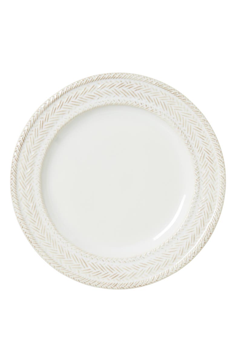 Juliska Le Panier Ceramic Salad Plate, Main, color, Whitewash