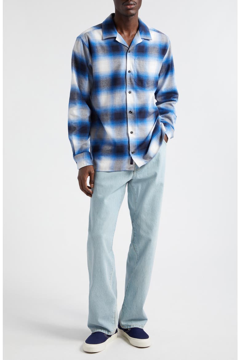 Pleated Selvedge Straight Leg Jeans, Alternate, color, LIGHT WASH