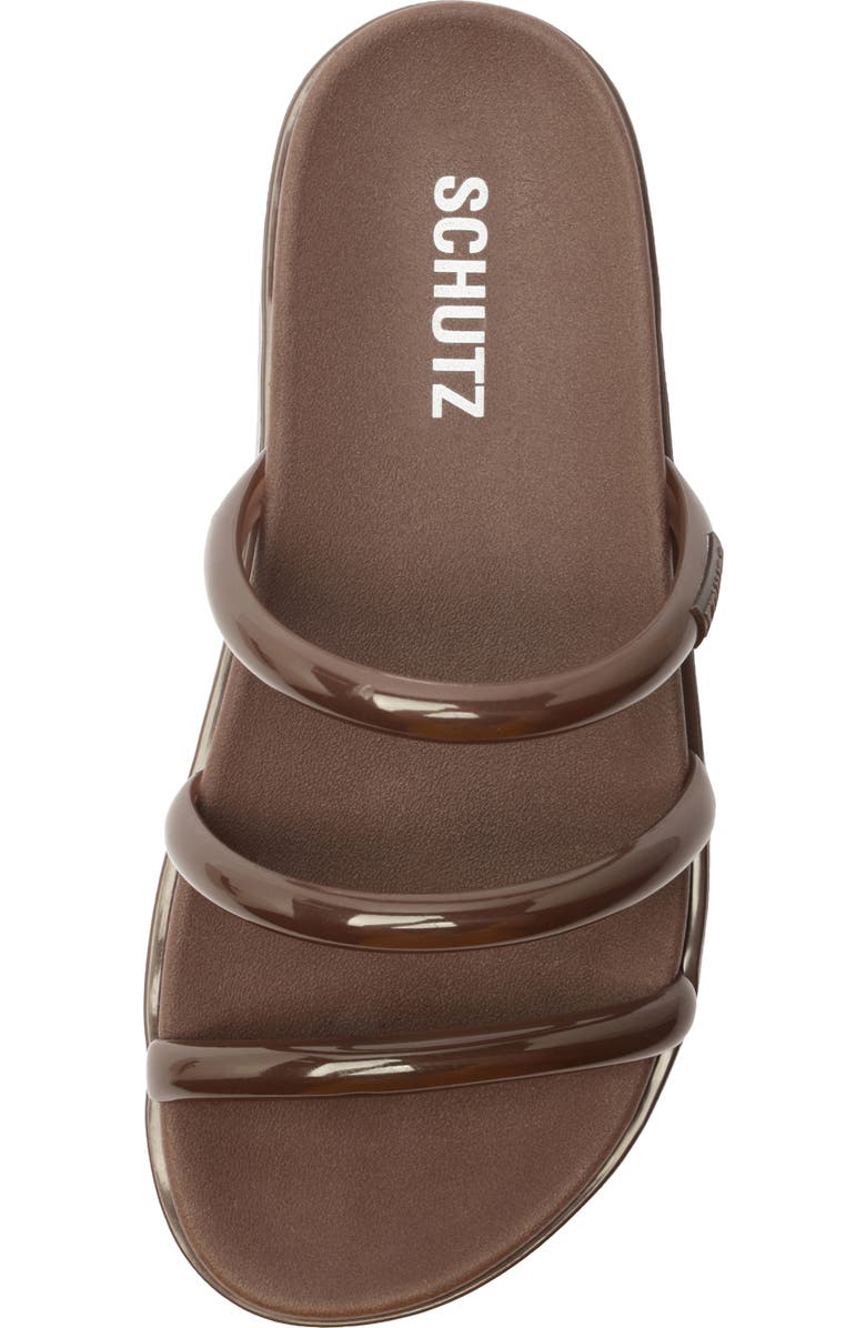 Schutz Polly Sporty Platform Sandal, Alternate, color, Marrom Chocolate Bar