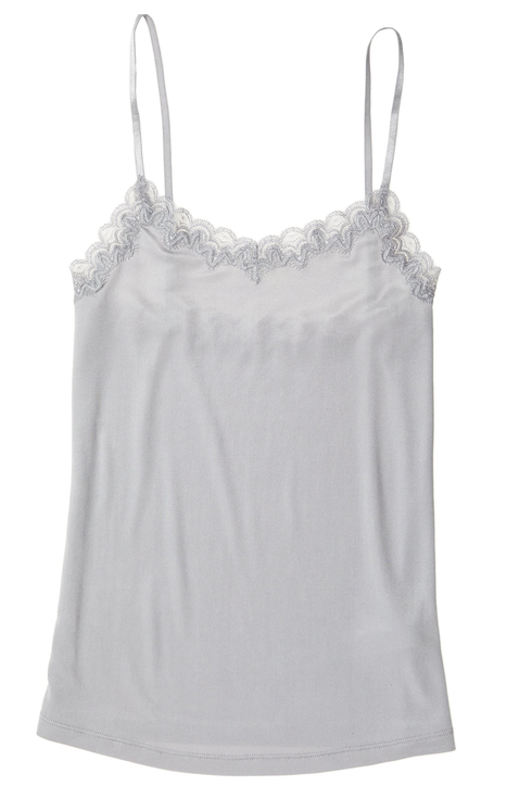 Soft Silk Lace Trim Camsiole