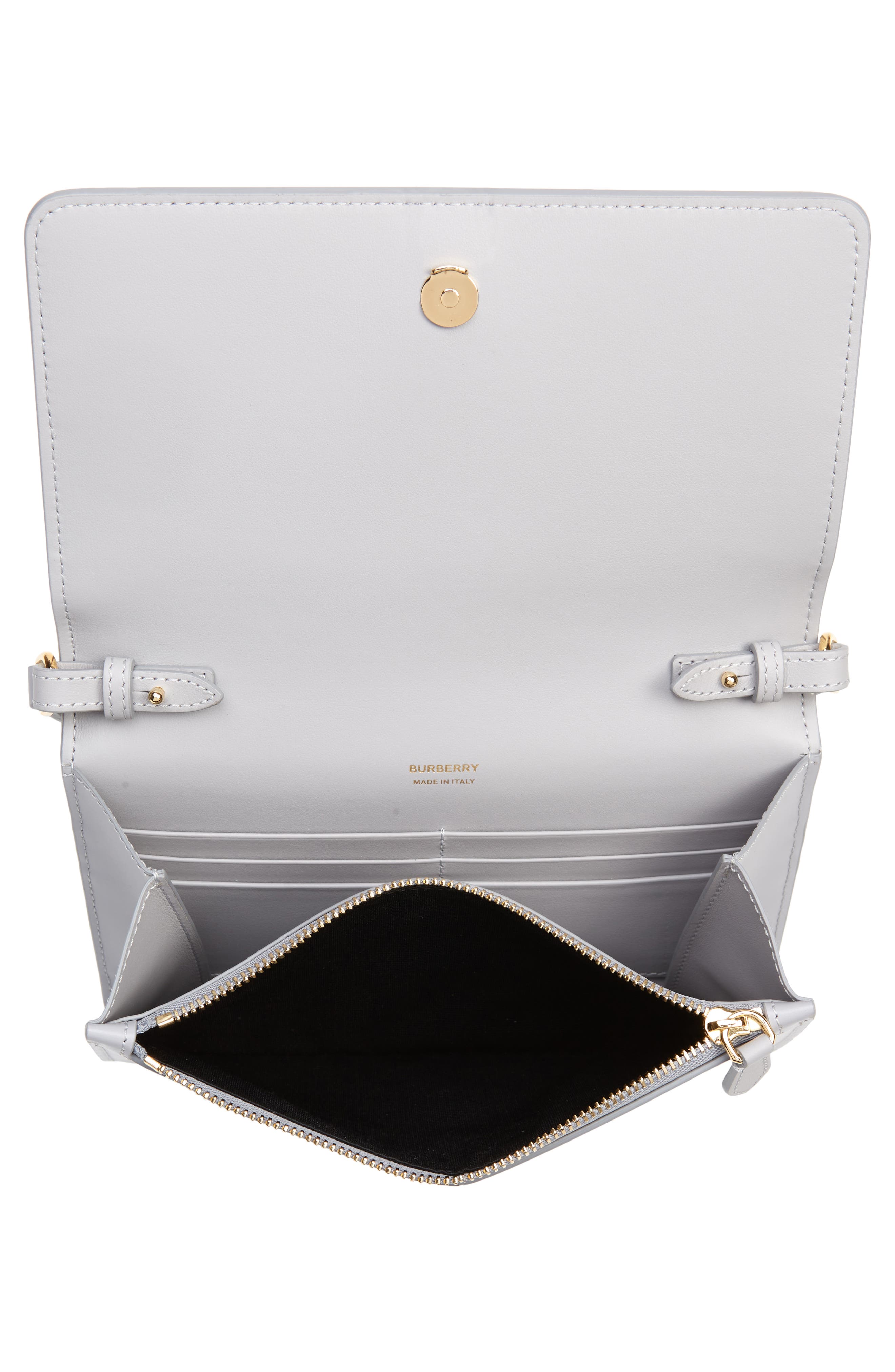 Burberry Mini TB Monogram Leather Shoulder Bag, Alternate, color, 