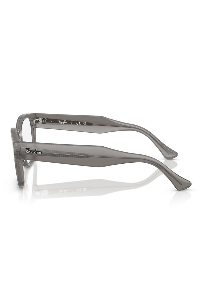 51mm Square Optical Glasses, Alternate, color, TRANSPARENT GREY