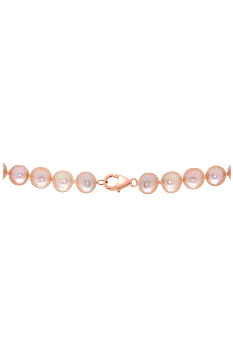 Freshwater Pearl Earrings, Bracelet & Necklace Set, Alternate, color, PEACH
