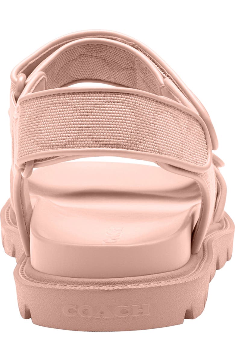 COACH Brynn Signature Canvas Sandal, Alternate, color, Candy Pink