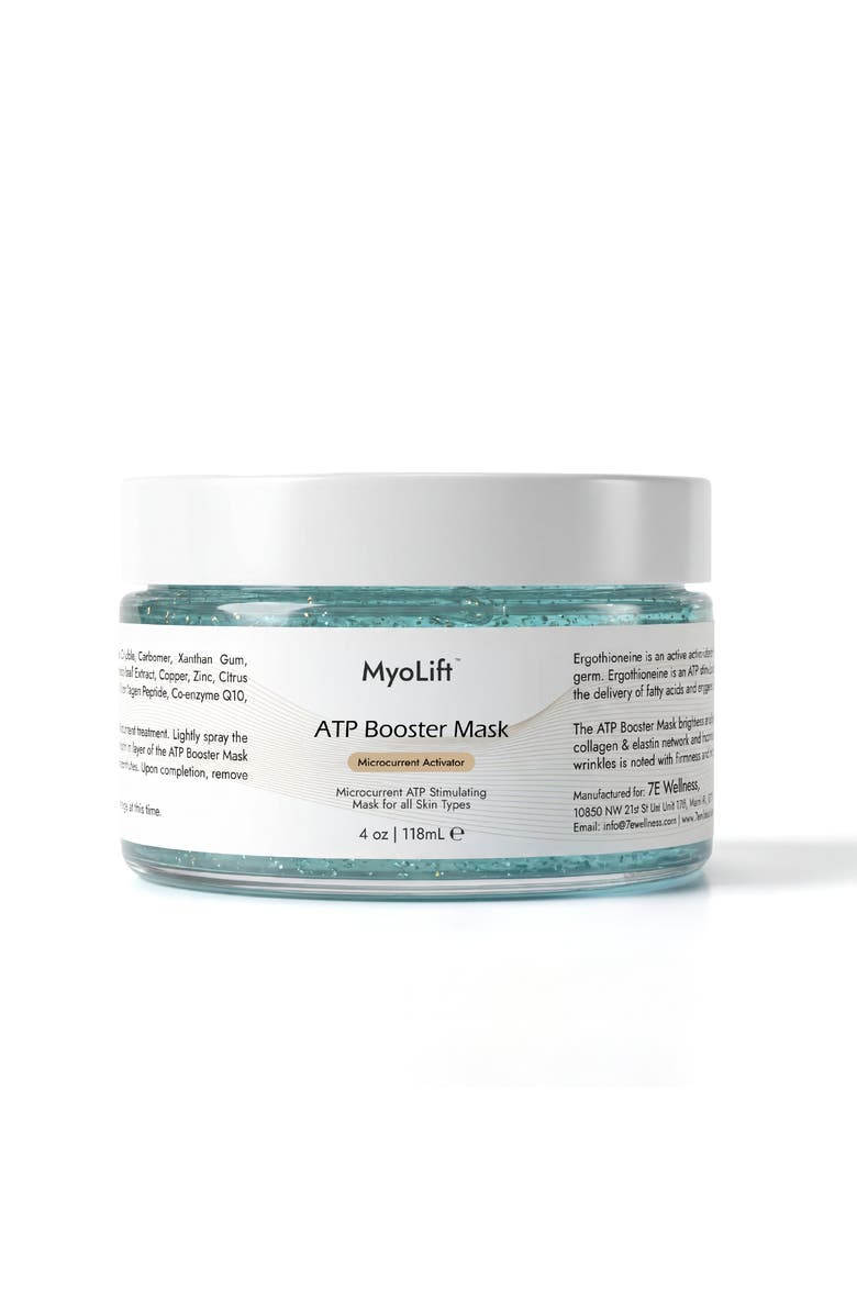 7e Wellness ATP Booster Gel Mask, Main, color, Transparent