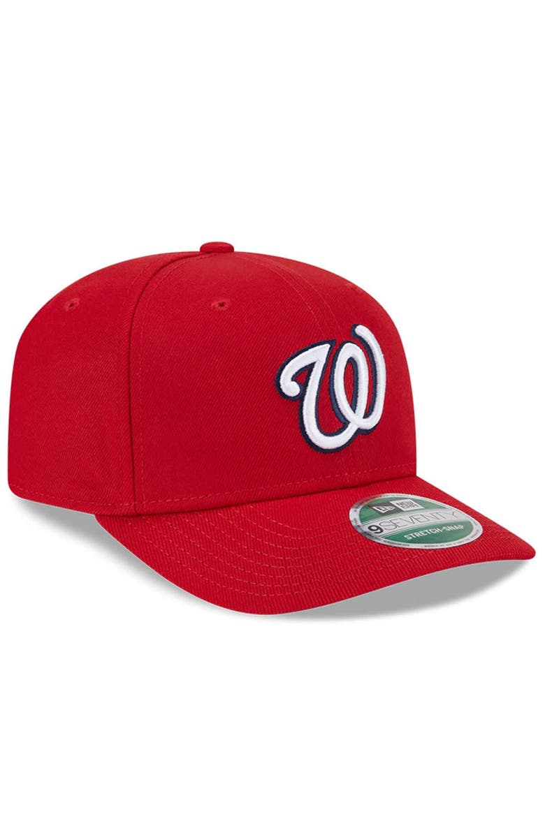 New Era Men's New Era Red Washington Nationals Player Replica 9SEVENTY Adjustable Hat, Alternate, color, Red
