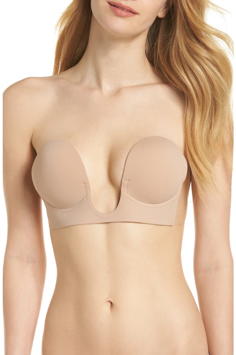 'Uplunge' Backless Strapless Underwire Bra, Main, color, NUDE