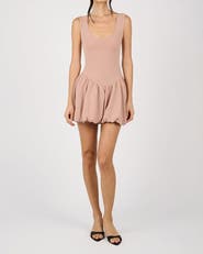 WeWoreWhat Deep V Waist Bubble Dress