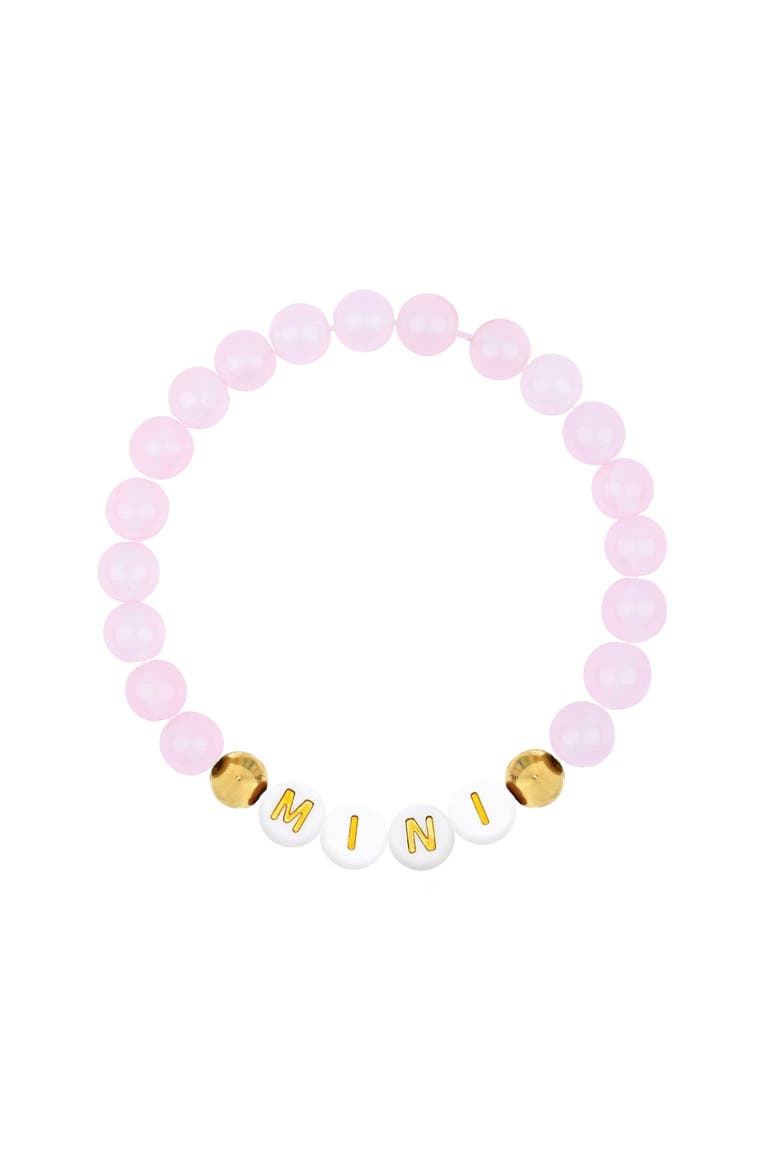 & Little Miss Zoe 14K Gold Filled "Mommy & Me" Bracelet Set, Alternate, color, Pink
