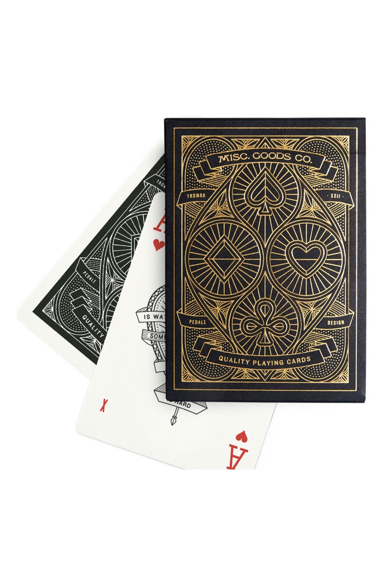 Misc. Goods Co. Black Playing Cards Deck, Main, color, 