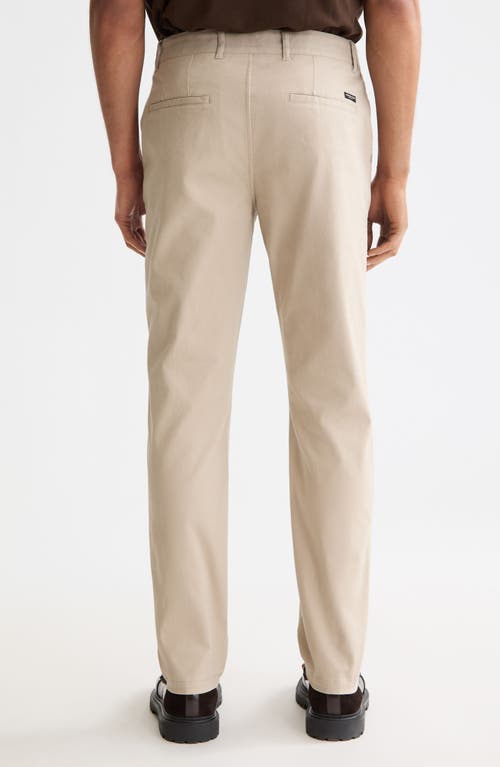 Scotch & Soda Stuart Stretch Cotton Chinos In Neutral