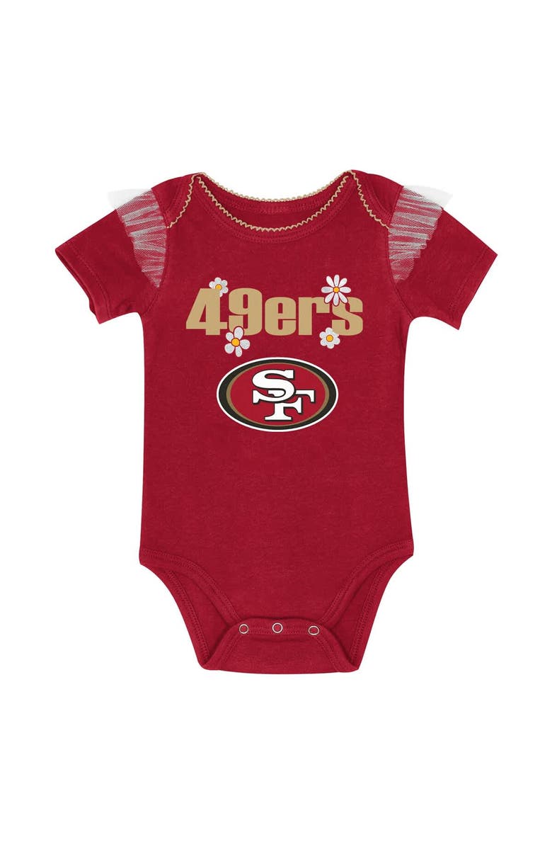 Outerstuff Girls Infant Outerstuff San Francisco 49ers My Team Rocks Bodysuit and Skirt Set, Alternate, color, Scarlet