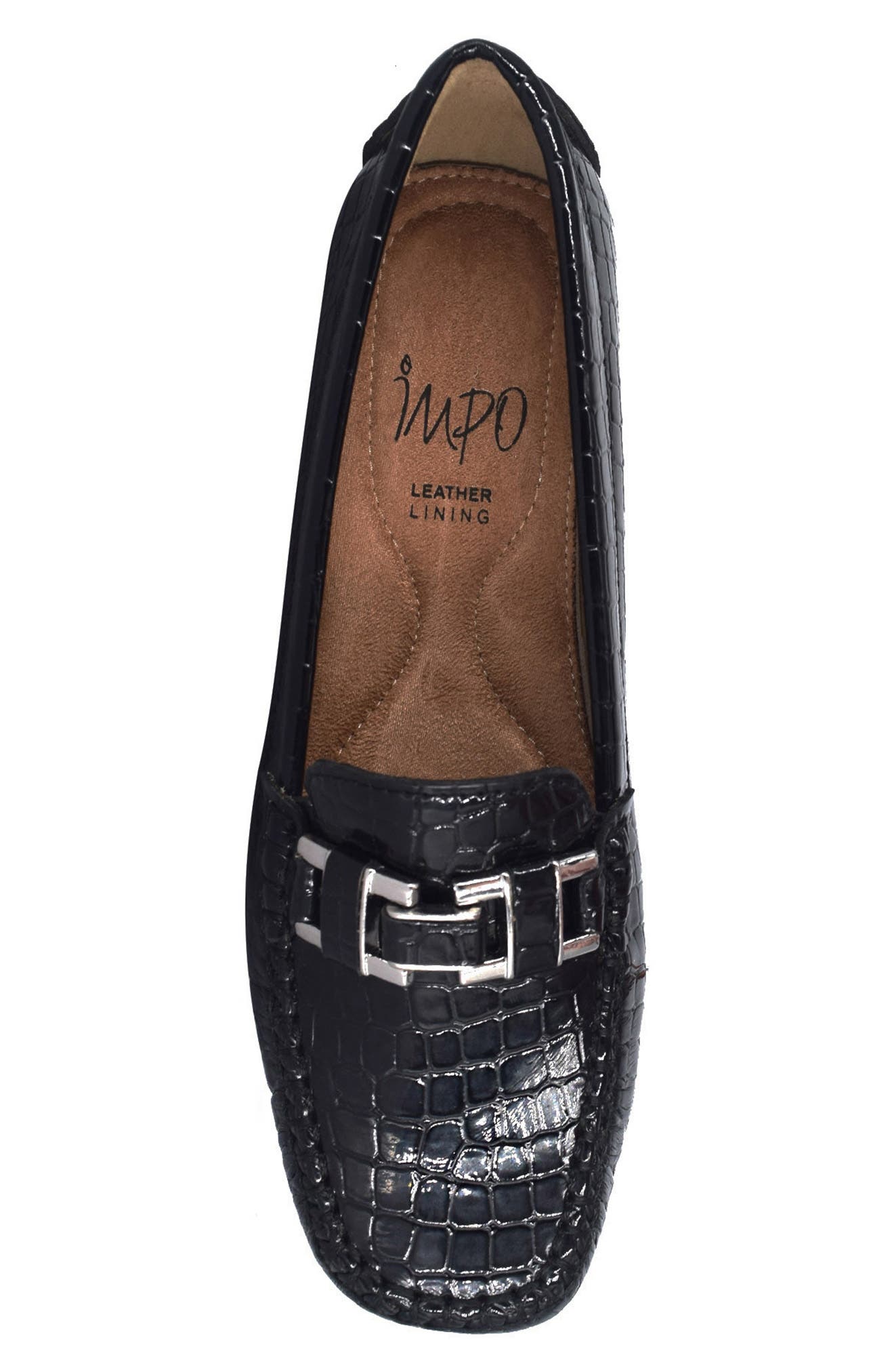 Impo Croc Embossed Leather Bit Loafer, Alternate, color, 