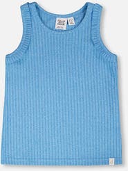 Deux par Deux Sleeveless Straight Fit Rib Tank Top