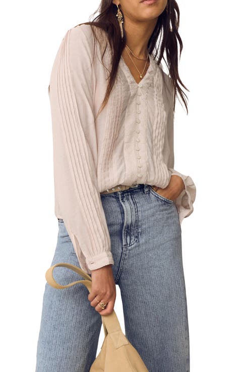 Pintuck Pleat Top