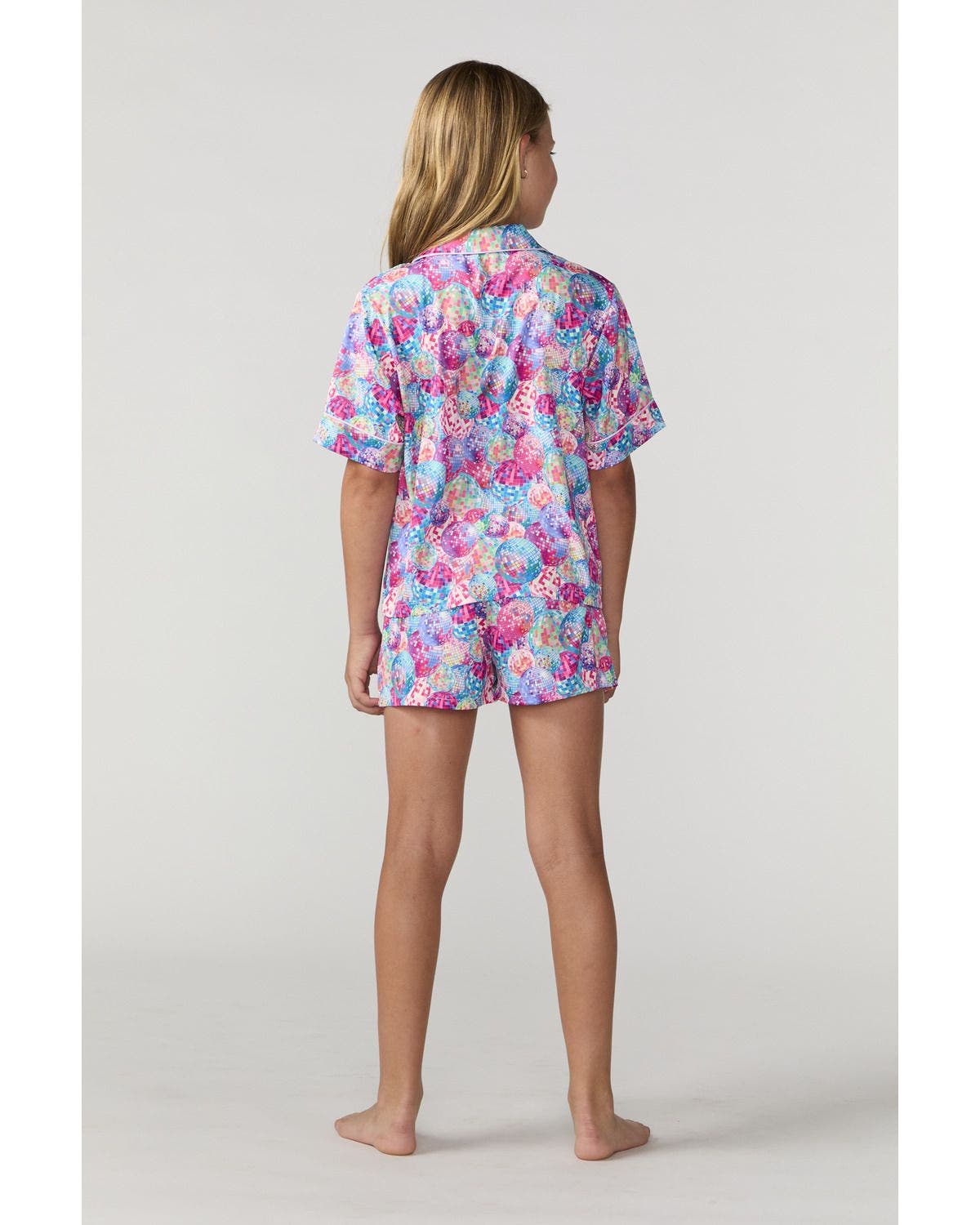 Sunshine Society Kids Disco Silky Short Set | Nordstrom