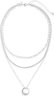 NORDSTROM RACK Layered Chain Necklace