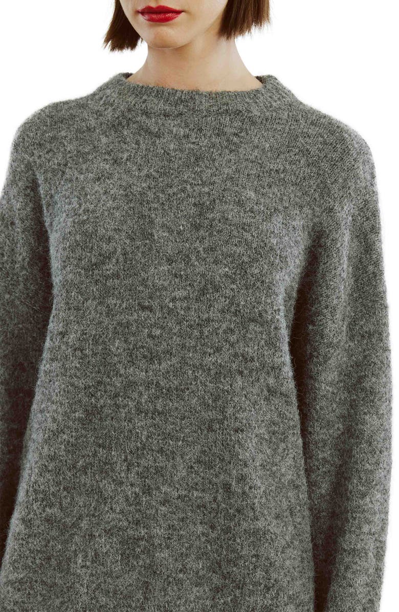 Bardot Taytum Crewneck Sweater, Alternate, color, Grey Marle