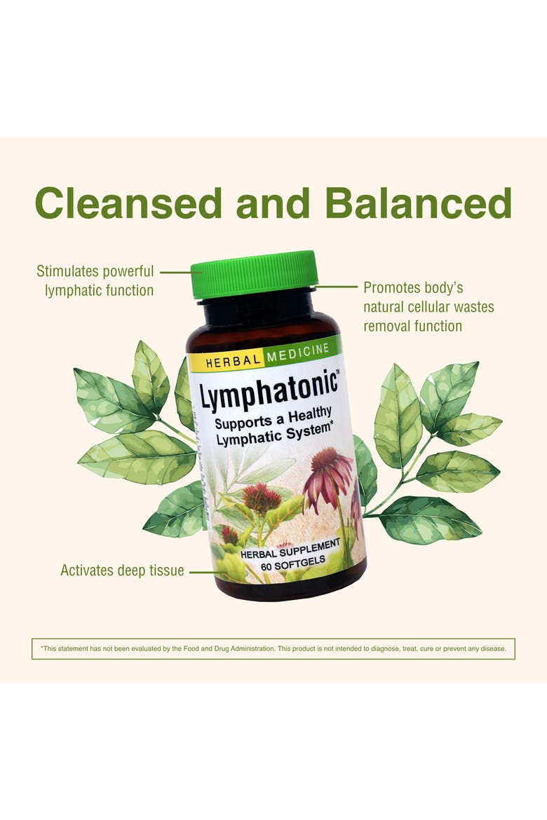 Lymphatonic Lymph System Support Softgels, 60 Count, Alternate, color, No Color