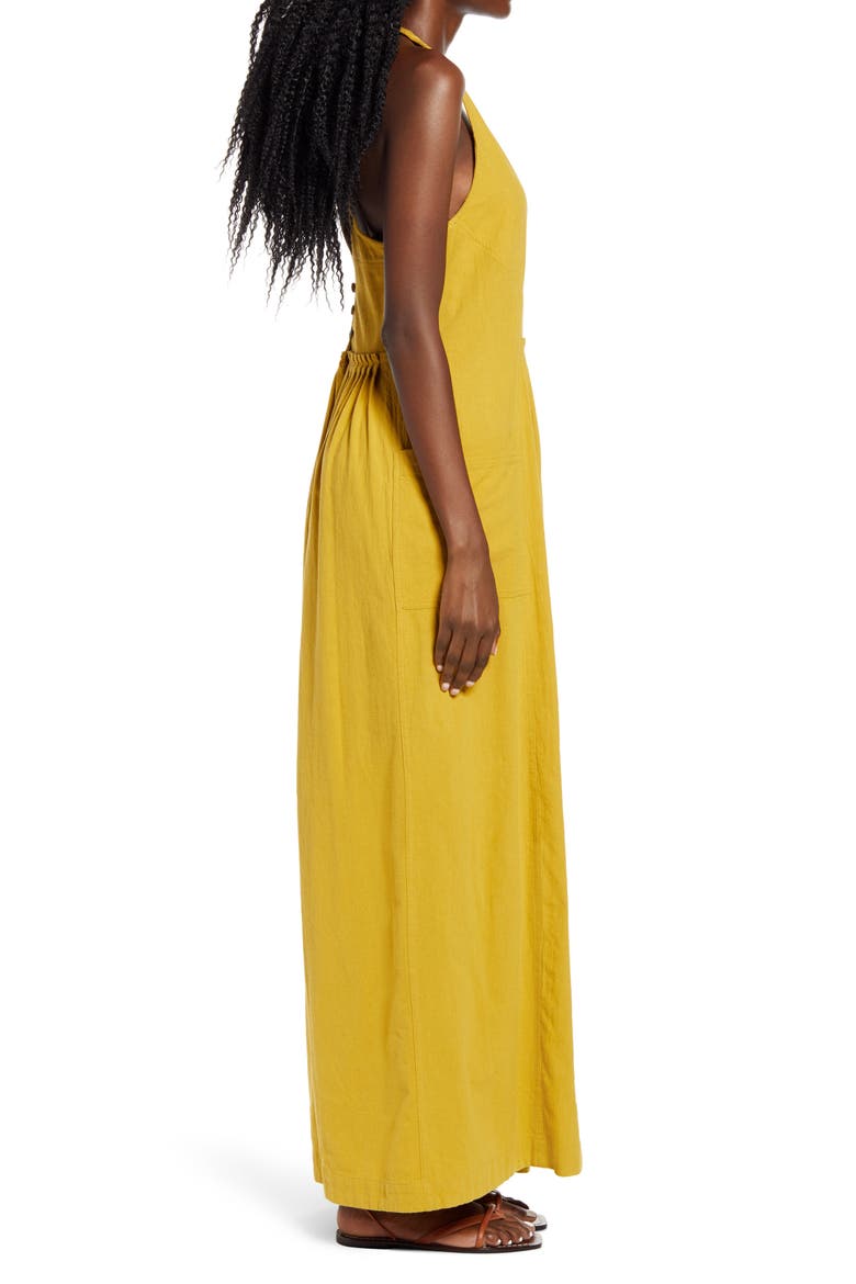 free-est Next Level Wide Leg Jumpsuit, Alternate, color, HONEY MALLOW