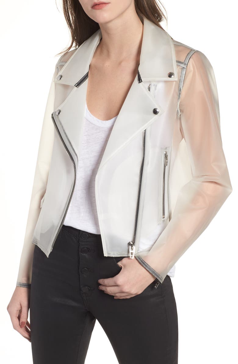BLANKNYC Plastic Moto Jacket, Main, color,