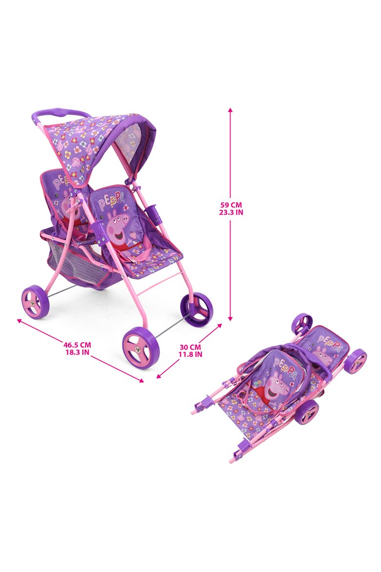 Doll Twin Stroller, Alternate, color, Multicolored