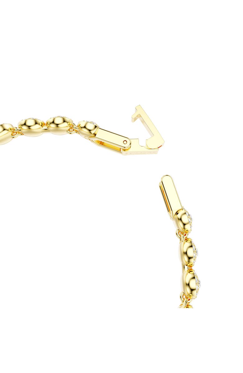 Swarovski Una Angelic Crystal Tennis Necklace & Bracelet Set, Alternate, color, White/ Gold