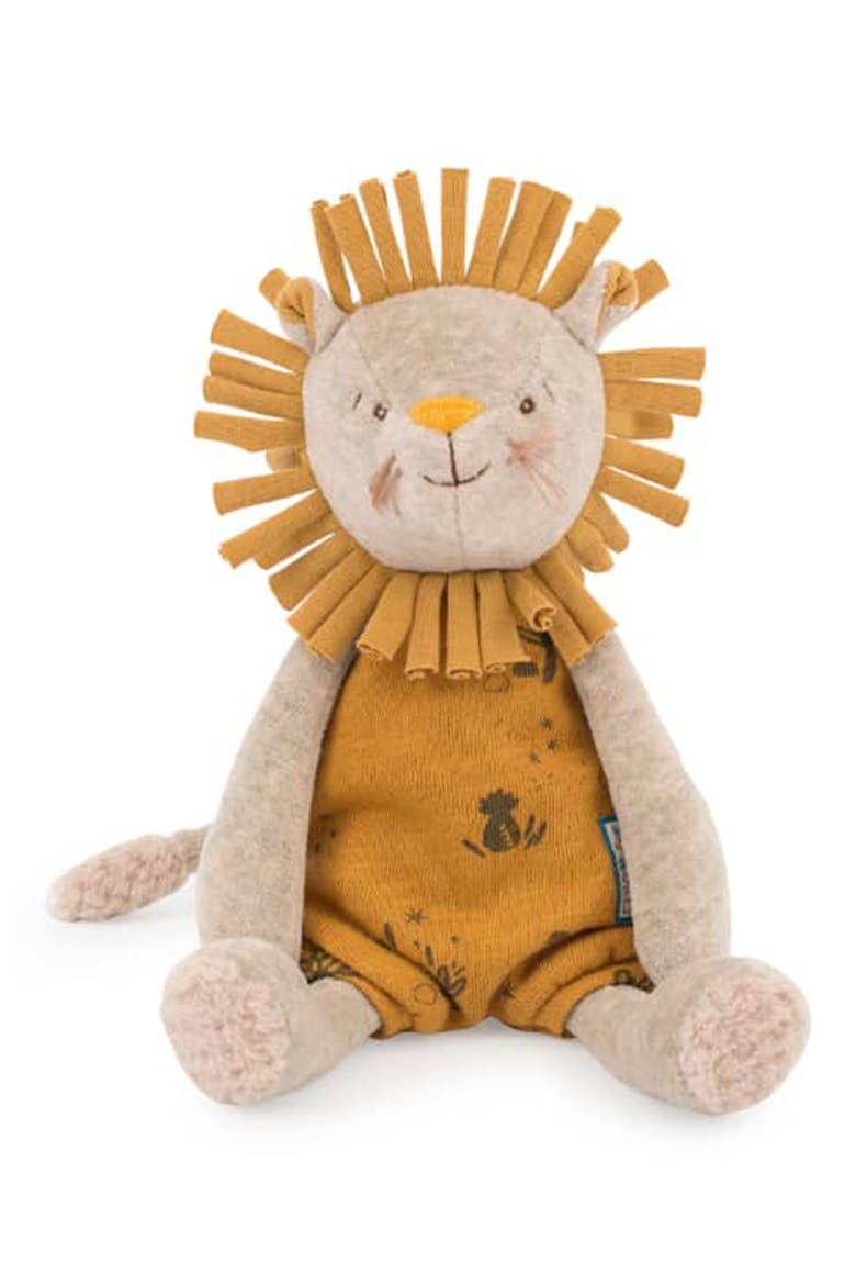 Paprika Stuffed Lion Toy, Main, color, YELLOW