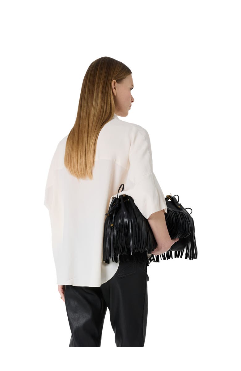 GERARD DAREL Cirae 3/4 Sleeve Oversized Shirt, Alternate, color, Pink Beige