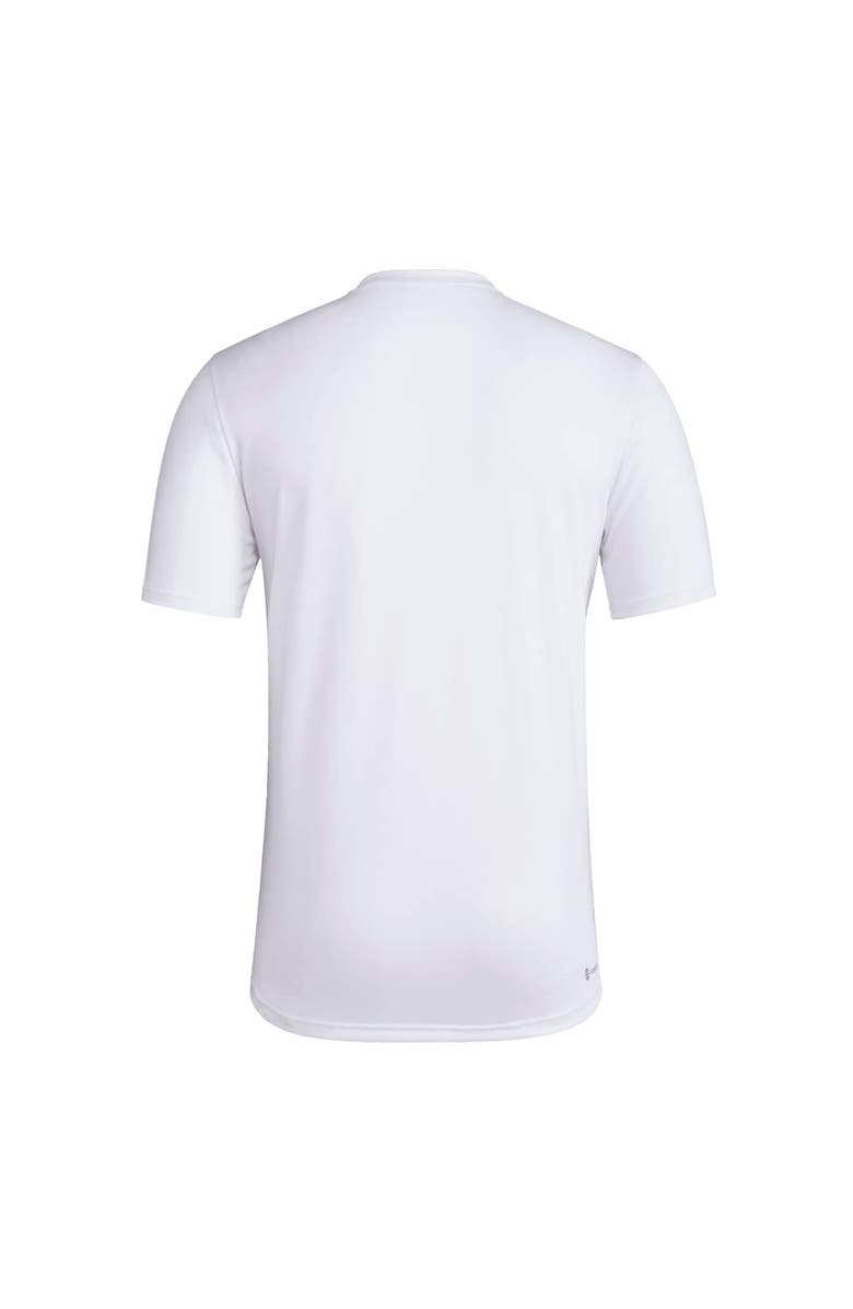 adidas Men's adidas White Indiana Hoosiers Primary Locker Logo Pre-Game AEROREADY T-Shirt, Alternate, color, 