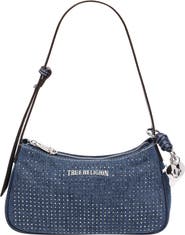 True Religion Embellished Denim Shoulder Bag