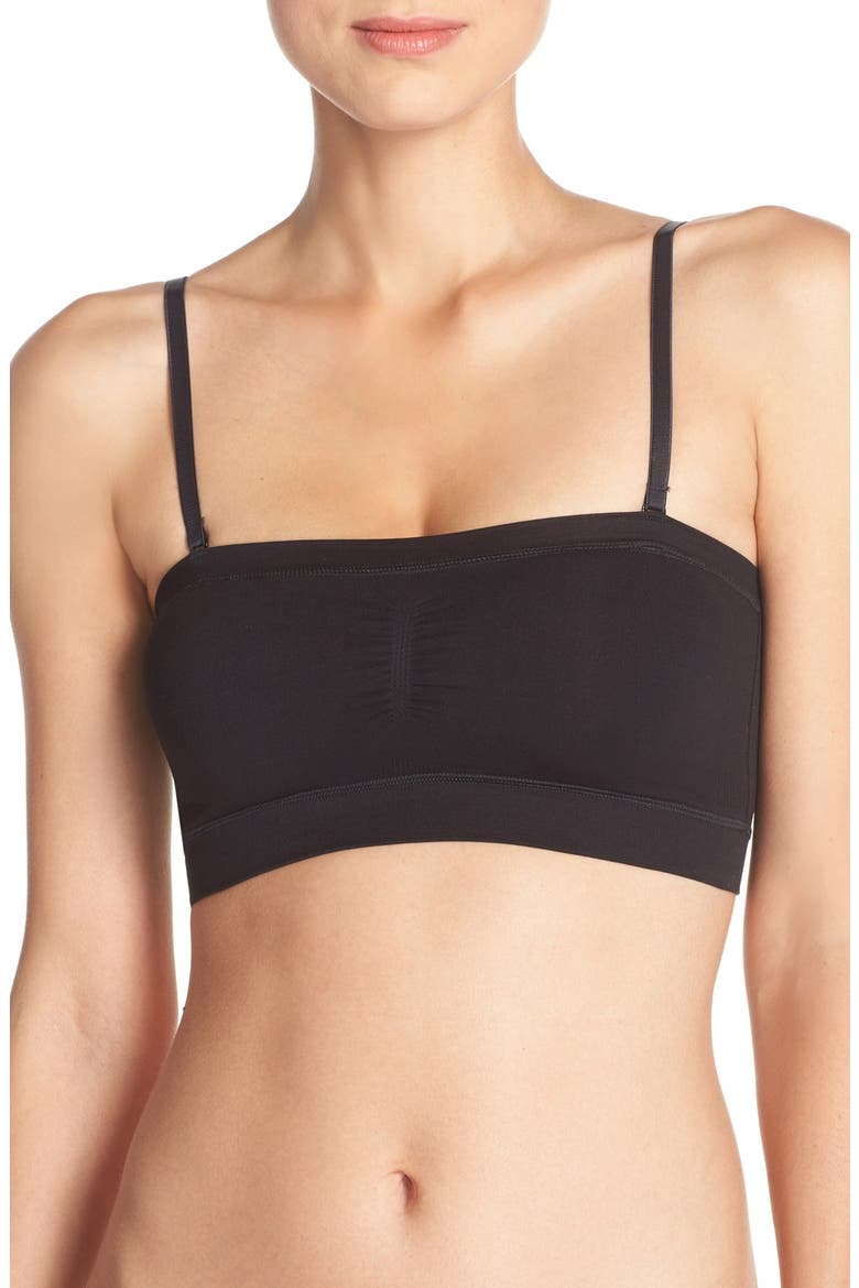 Seamless Bandeau, Alternate, color, BLACK