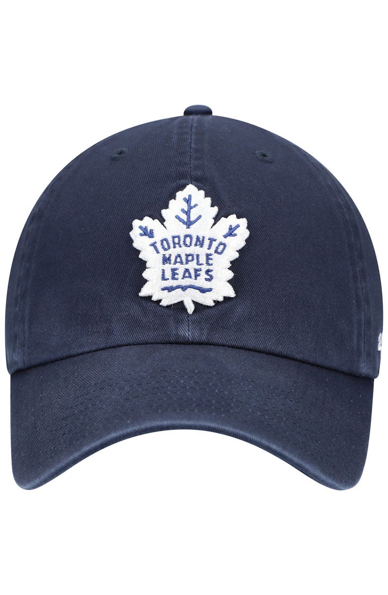 '47 Men's '47 Navy Toronto Maple Leafs Team Clean Up Adjustable Hat, Alternate, color,