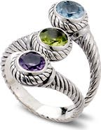 SAMUEL B. Twisted Multistone Topaz Ring