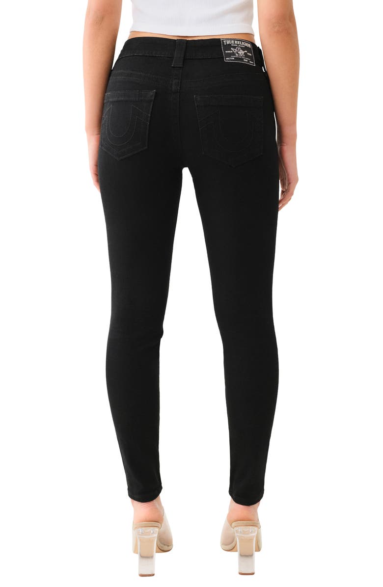 True Religion Jennie Curvy Skinny Jeans, Alternate, color, 2Sb Black Rinse