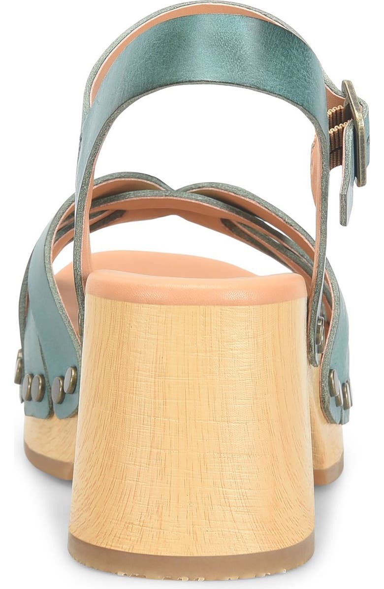 Kork-Ease<sup>®</sup> Ester Platform Sandal, Alternate, color, Teal Leather