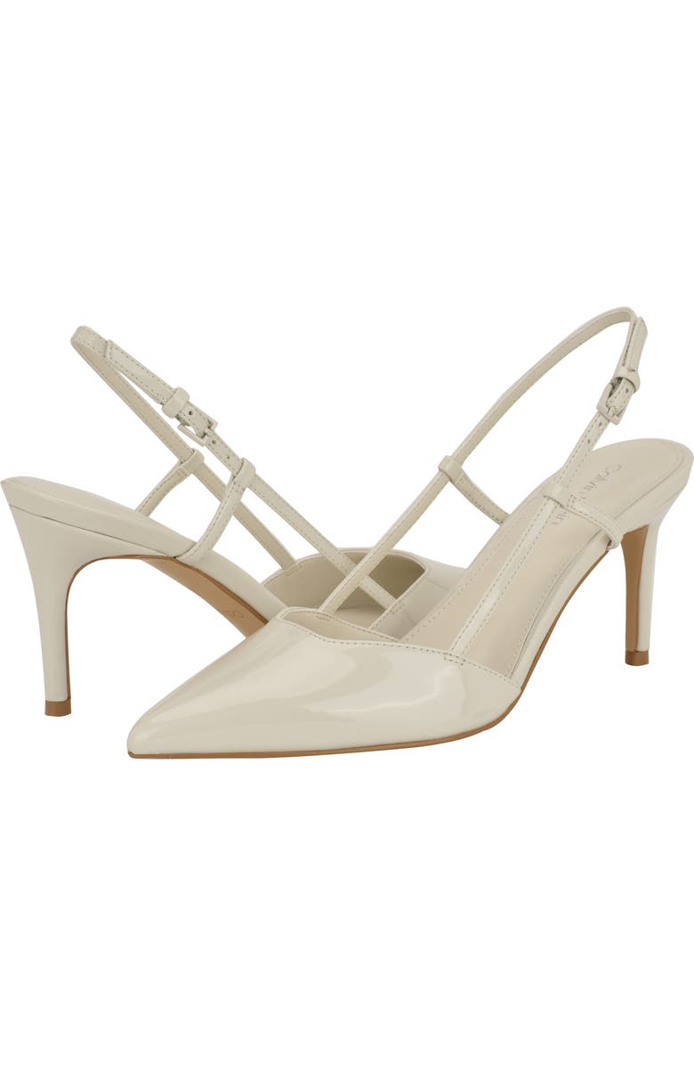 Calvin Klein Jesa Slingback Pointed Toe Pump, Alternate, color, Ivory
