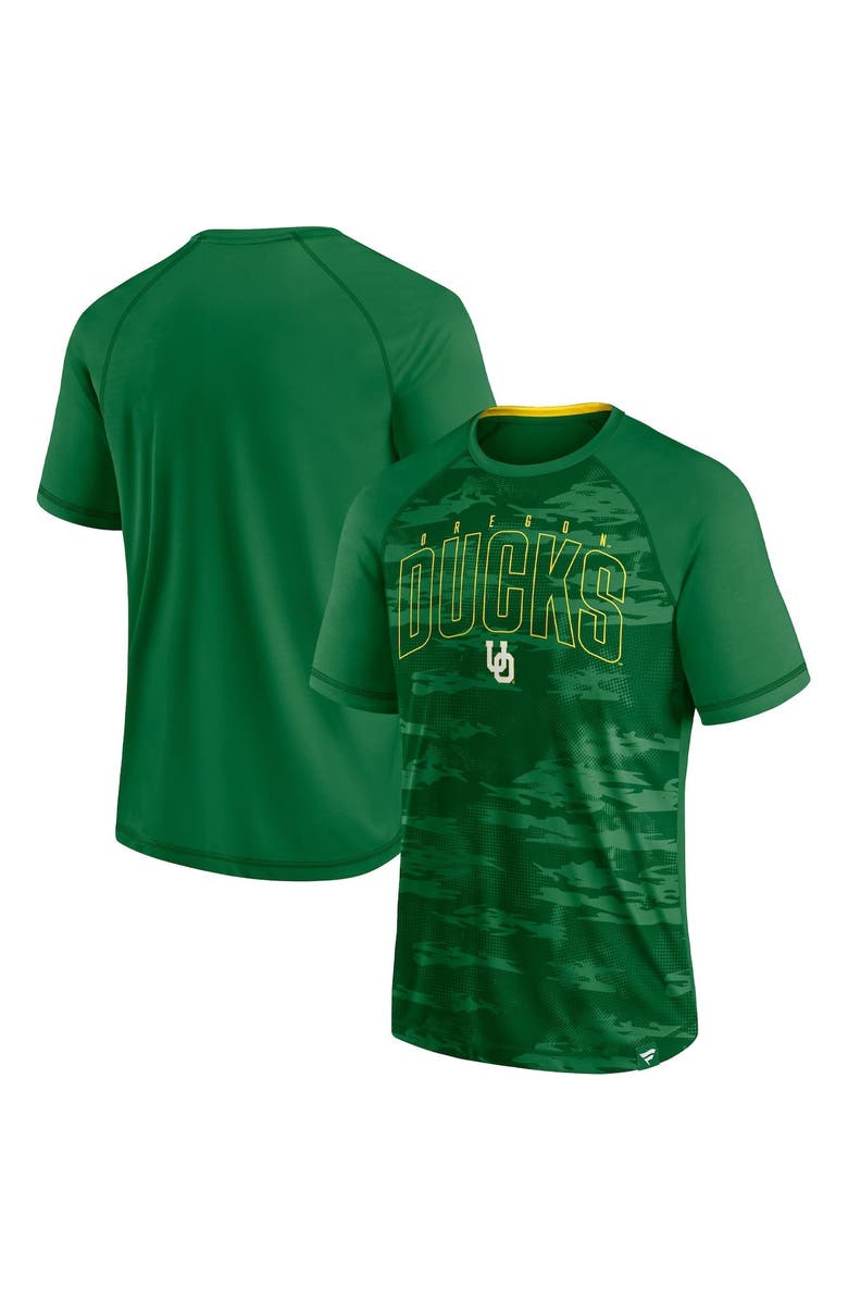 FANATICS Men's Fanatics Branded Green Oregon Ducks Arch Outline Raglan T-Shirt, Main, color, Green