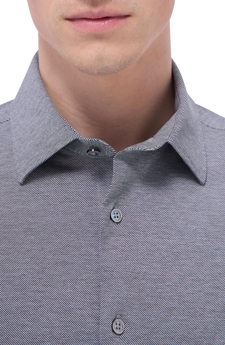 Bugatchi James OoohCotton<sup>®</sup> Button-Up Shirt, Alternate, color, Black