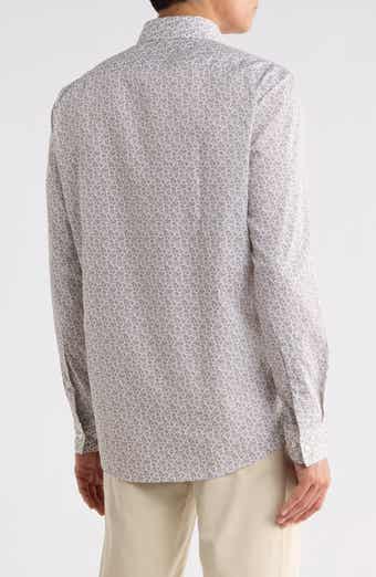 Valerio Ditsy Print Easy Iron Cotton Dress Shirt