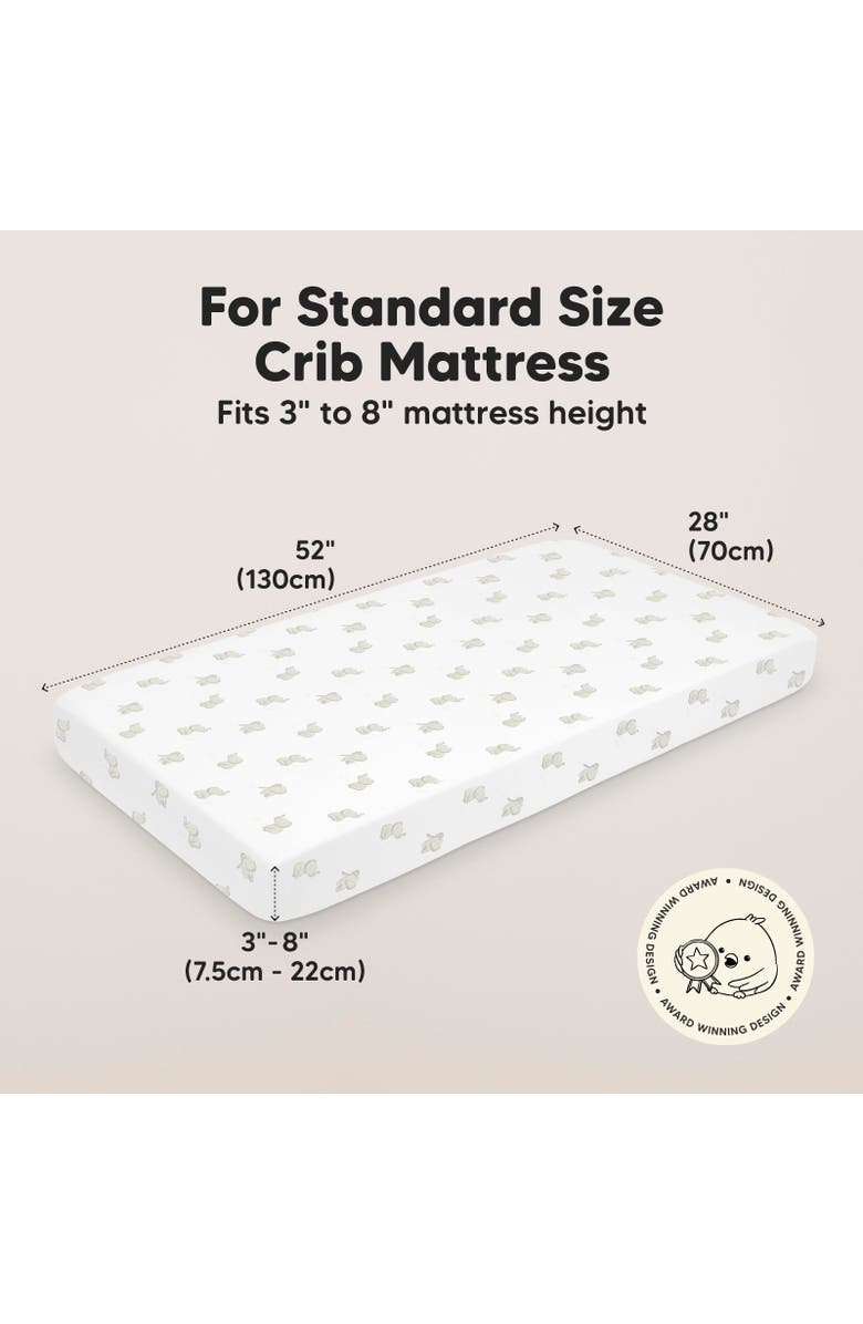 KeaBabies Isla Fitted Crib Sheets, Alternate, color, Elly