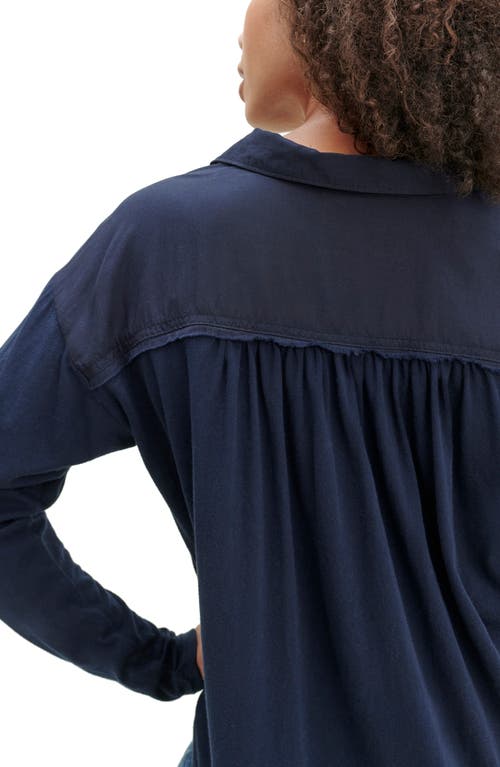 Splendid Paige Button-up Shirt In Blue